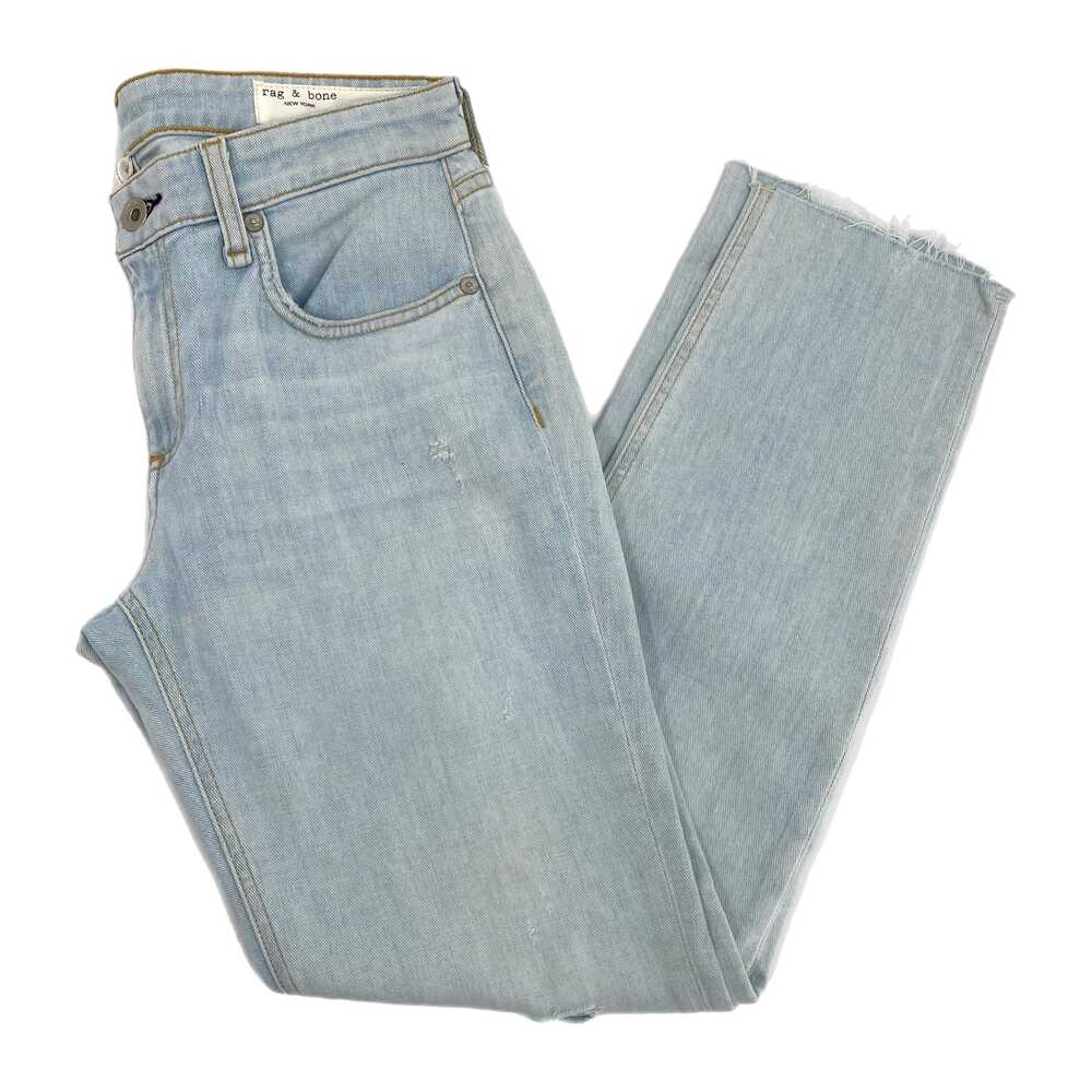 rag & bone Blue Light Wash Boyfriend Jeans | Women’s Size 24